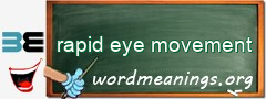 WordMeaning blackboard for rapid eye movement